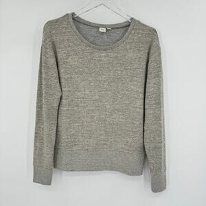 Gap pullover sweater crew gold silver metallic shimmer lurex size small NEW